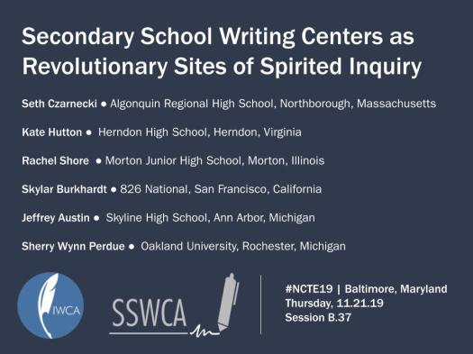 NCTE 2019 - Secondary Schools as Sites of Spirited Inquiry